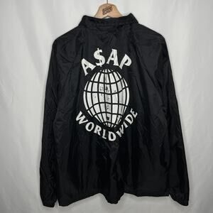 OG ASAP Rocky A$AP Mob AWGE Worldwide Don't Be Dumb Coach Jacket Tour Merch XL